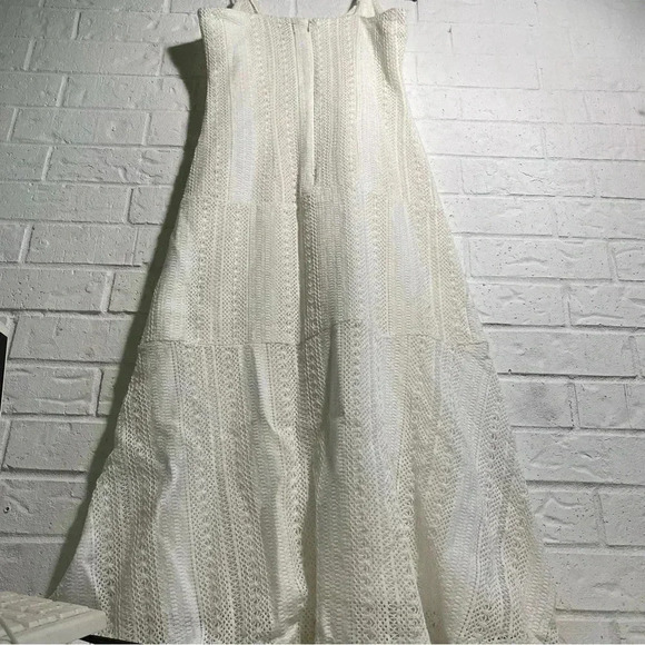 White Knit Dress Kendall & Kylie Flirty Boho Romantic Zipper String Strap - Picture 1 of 13